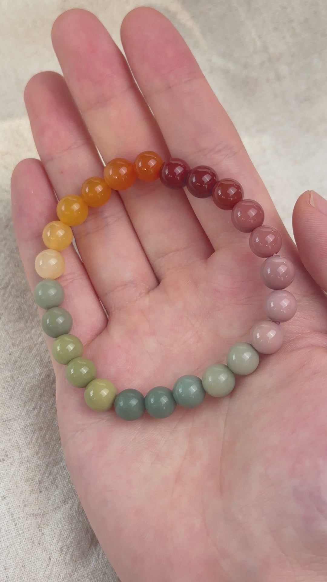 Alashan Agate Bracelet 7.4-7.8mm