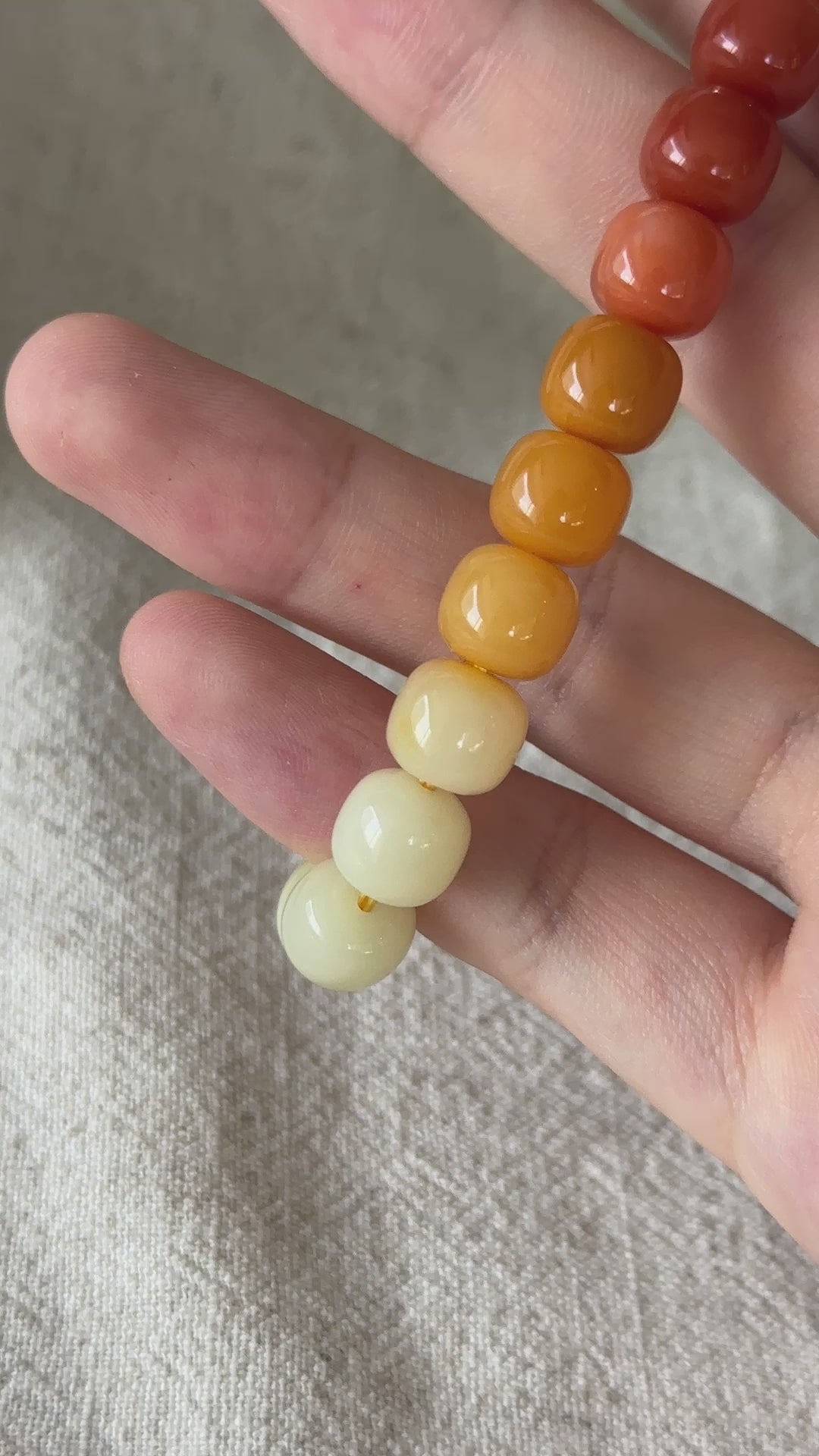 Yellow Jade  Bracelet 9.0-9.1mm