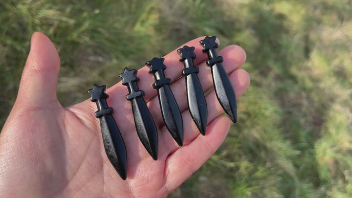 Natural Mini Obsidian Dagger