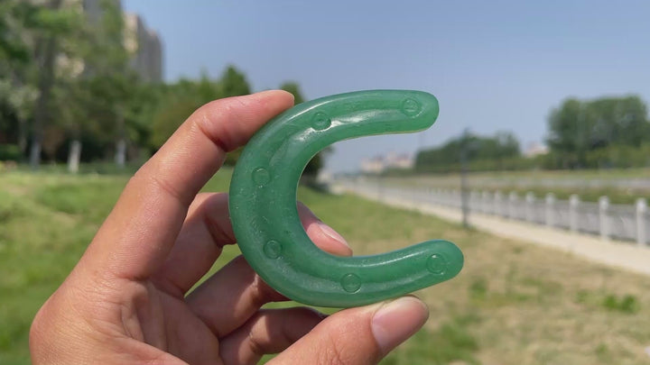 Natural Crystal Horseshoe Carving