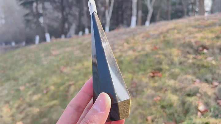 Natural Golden Obsidian Diamond Tower