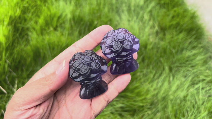Purple Fluorite Bunch of Flowers