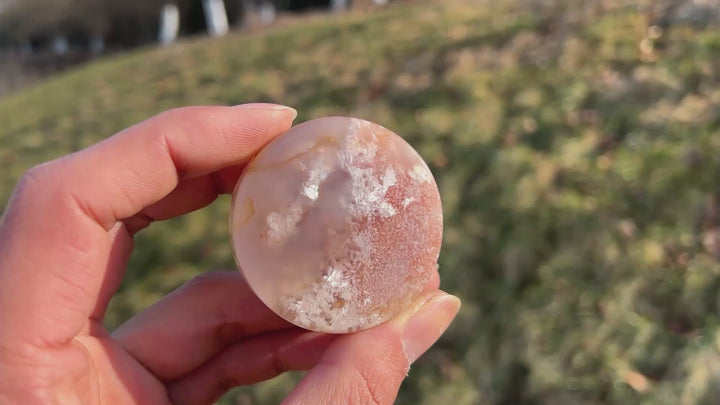 Natural Flower Agate Bracelet Core