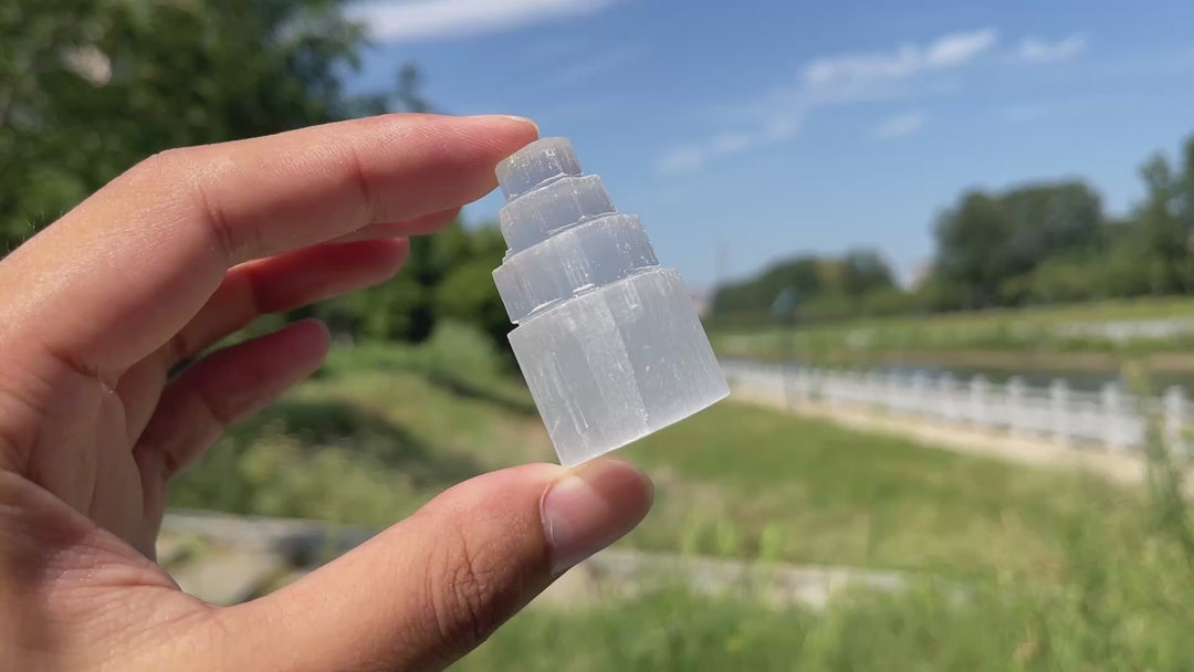 Natural Crystal Selenite Tower