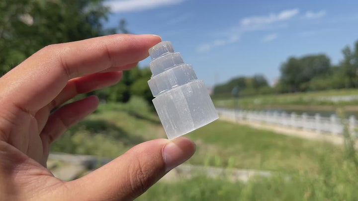 Natural Crystal Selenite Tower