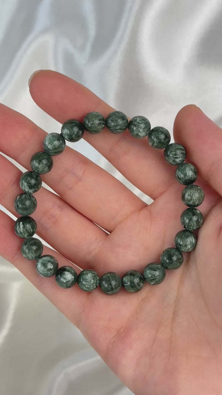 Seraphinite Bracelet 7.8-8.0mm