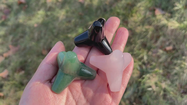 Natural Crystal Carving Tree Stump