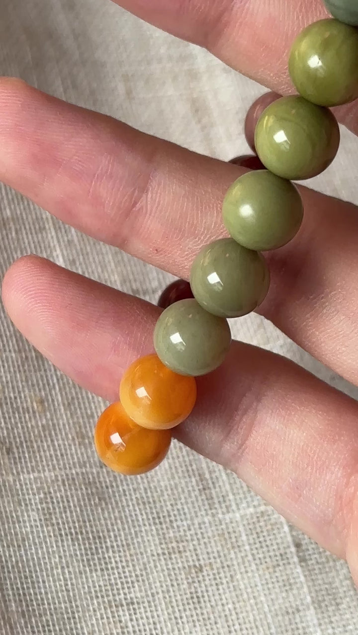 Alashan Agate Bracelet 8.9-9.3mm