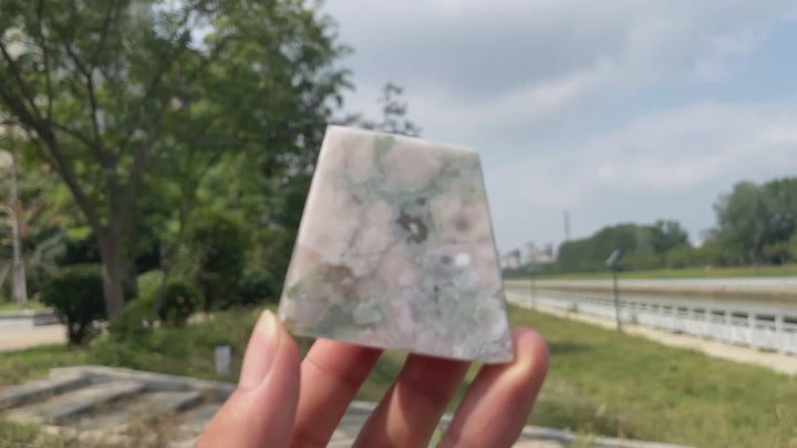Natural Crystal Exquisite Flower Agate Freeform