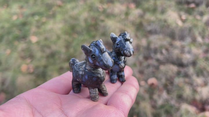 Natural Carving Que Sera Stone Horse