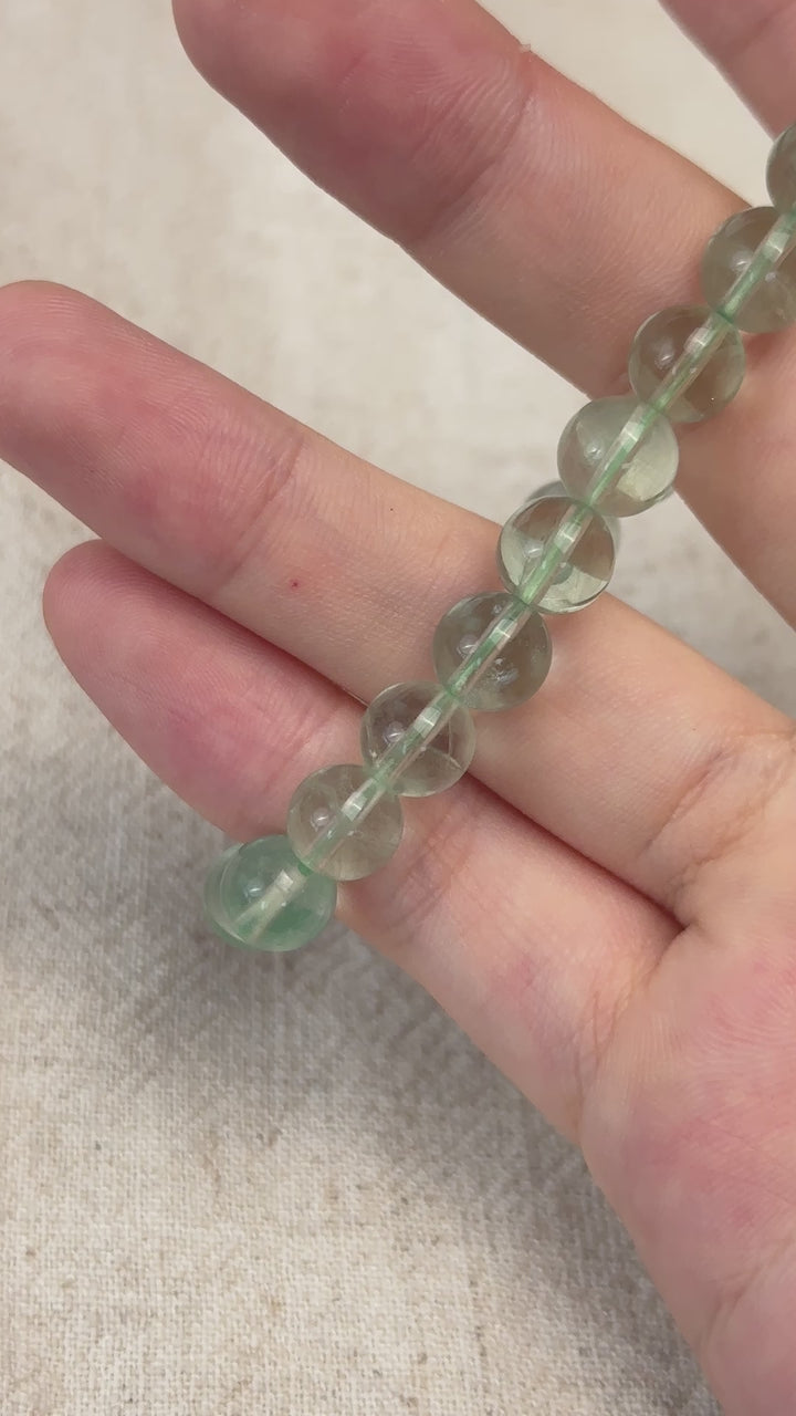 Green Fluorite Bracelet 8.0-8.4mm
