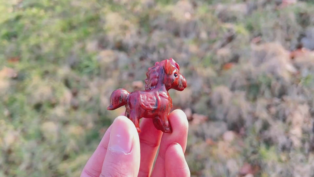 Natural Crystal Carving Horse