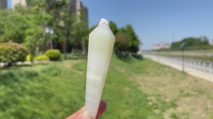 Natural Crystal Afghanistan Jade Wand