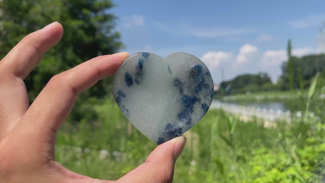 Natural Crystal K2 Heart Bowl