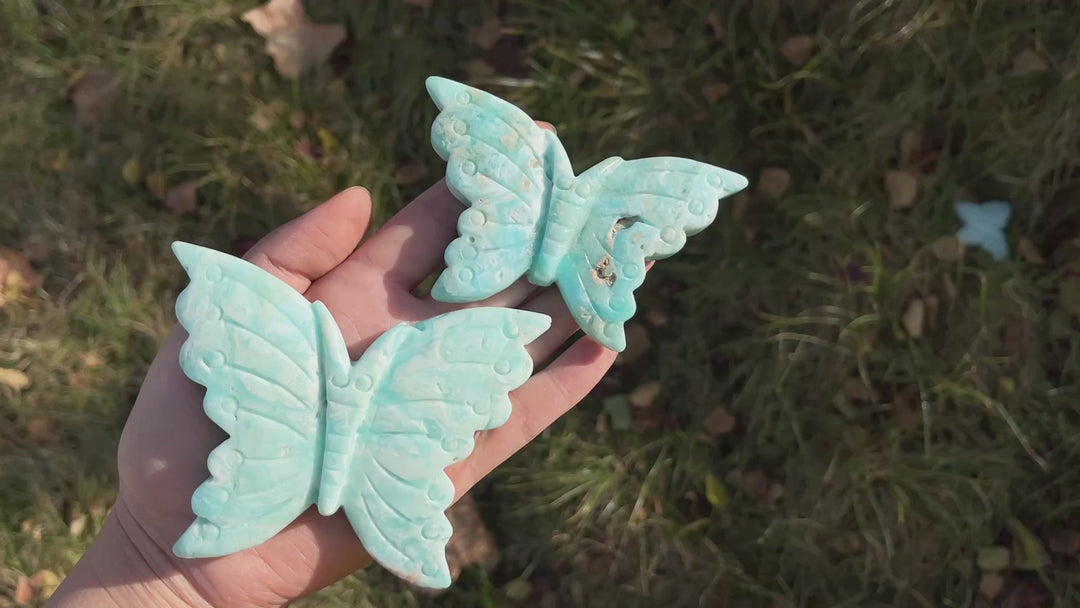 Natural Hemimorphite Butterfly