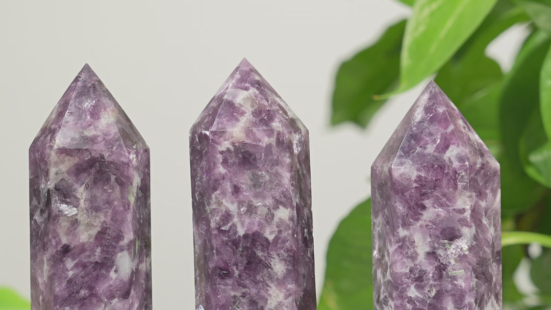 Natural Ctystal Lepidolite Point