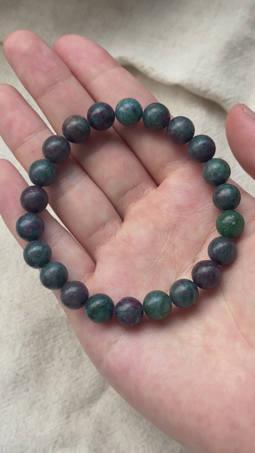 Ruby In Kyanite And Fuchsite Bracelet 8.9-9.1mm