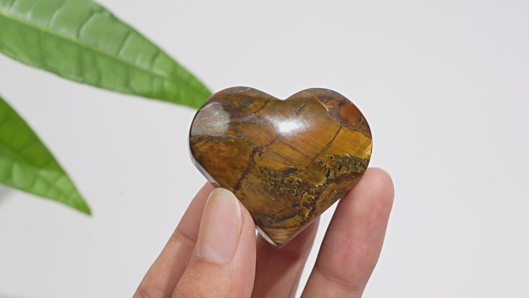 Natural Crystal Exquisite Tiger Eye Heart