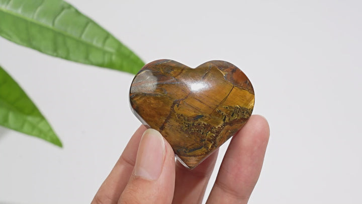 Natural Crystal Exquisite Tiger Eye Heart
