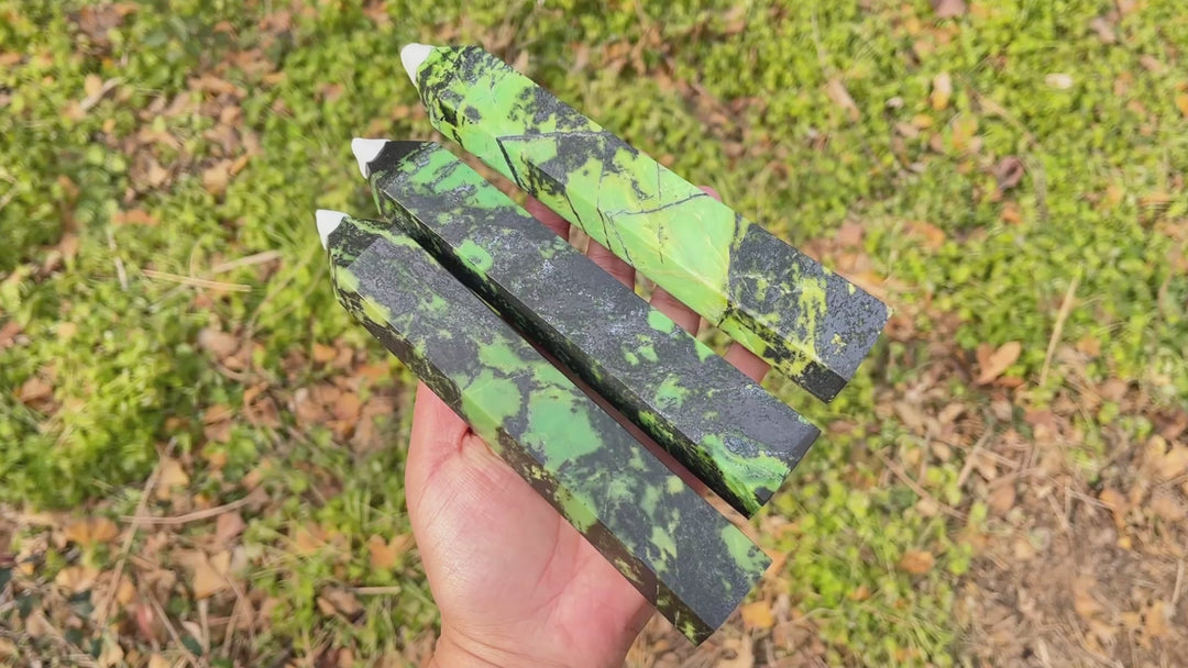 Natural Crystal Large Serpentine Point