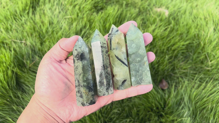 Natural Prehnite Point
