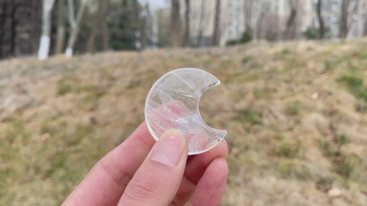 Clear Quartz Moon