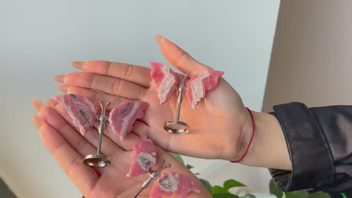Unique,2.3"+Rhodochrosite Butterfly