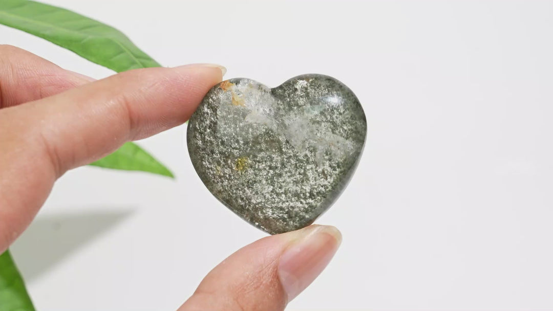 Unique,Natural Crystal Garden Quartz Heart