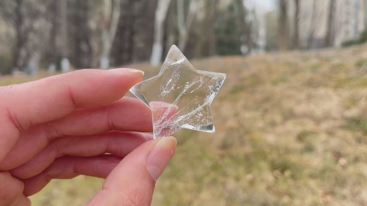 Natural Crystal Clear Quartz Star