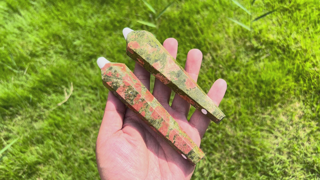Unakite Wand
