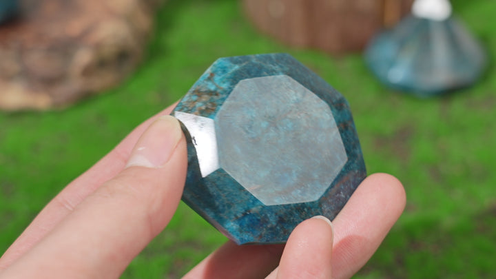 Natural Blue Apatite Diamond
