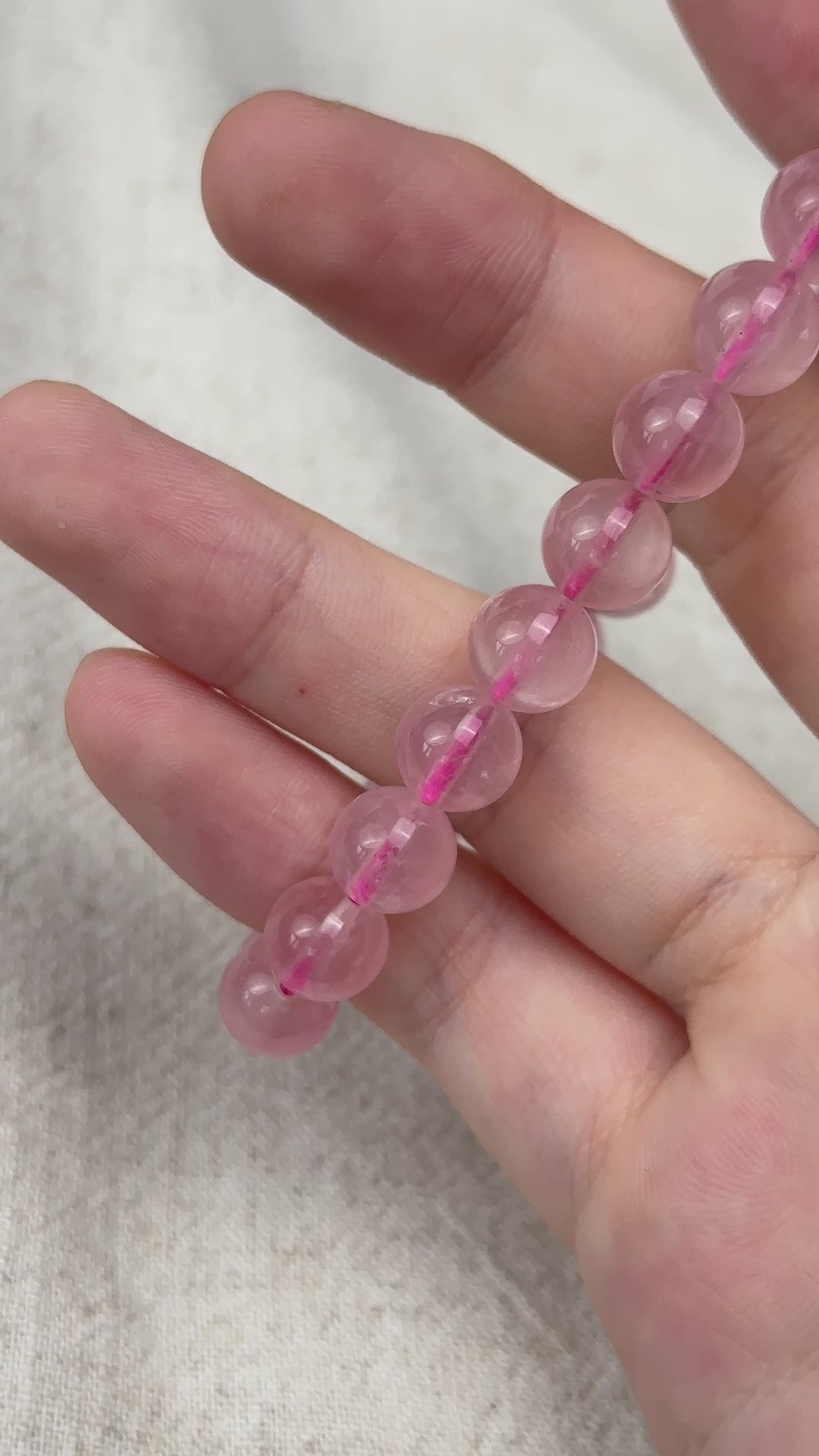 Rose Quartz Bracelet 8.6-8.9mm