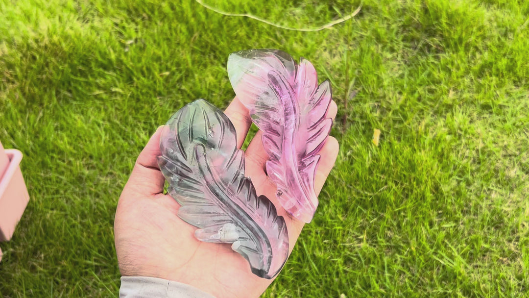 Rainbow Fluorite Feather