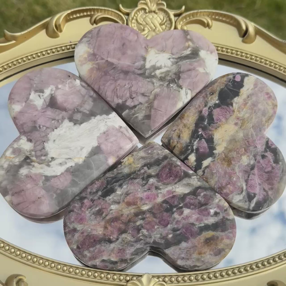 Natural Pink Tourmaline Heart