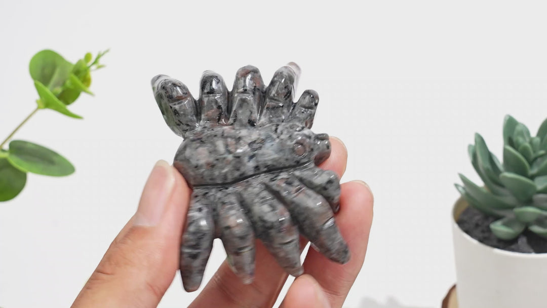 Natural Crystal Crawling Spider Carving