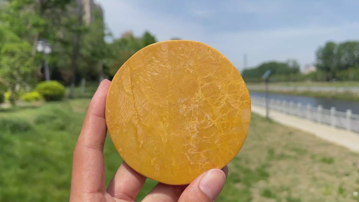 Natural Crystal Round Disc
