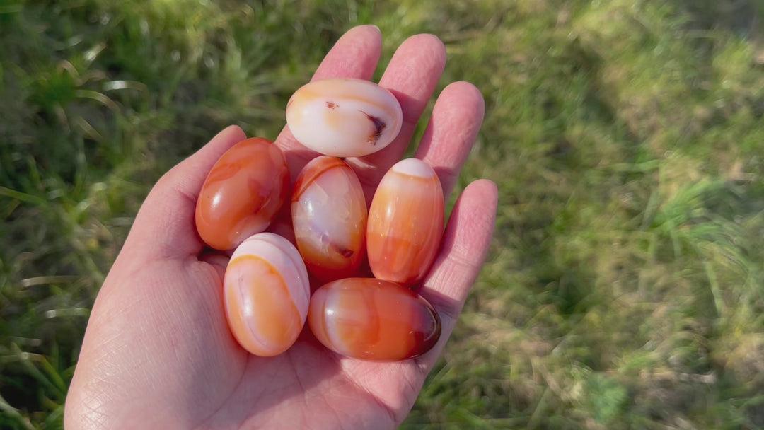 Natural Carnelian Tumbled Stones