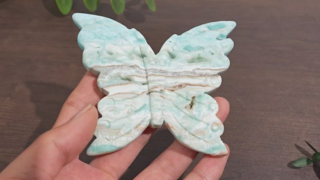 Natural Hemimorphite Butterfly
