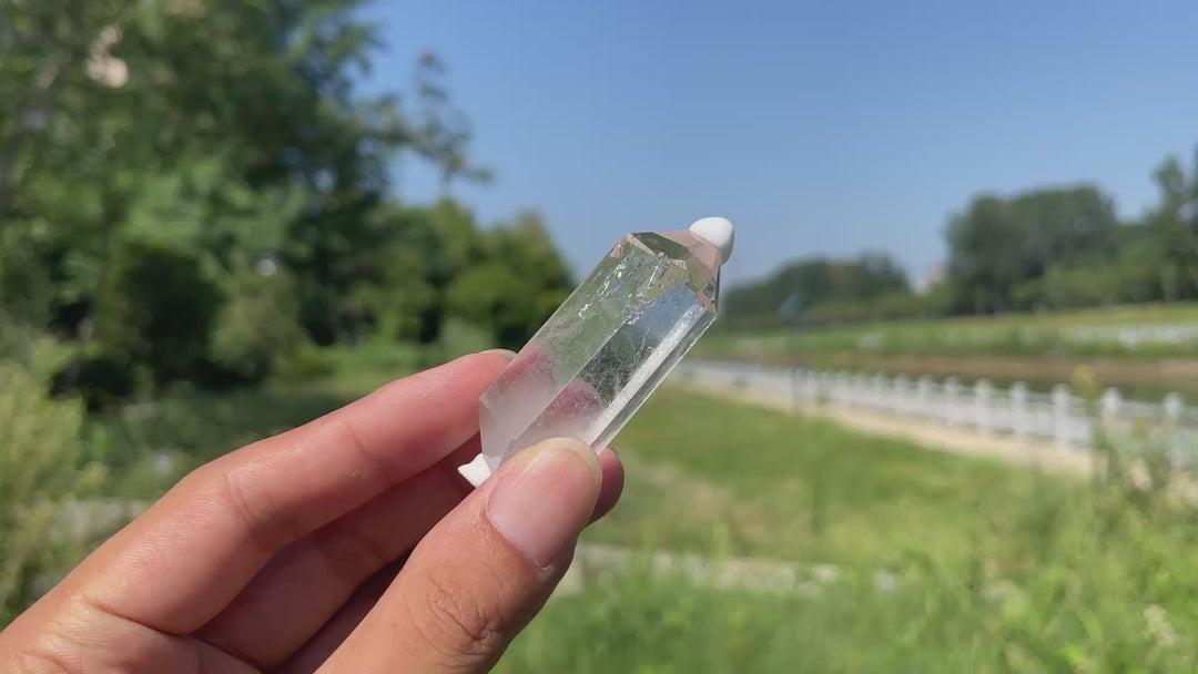 Natural Crystal Clear Quartz Mini Double Point