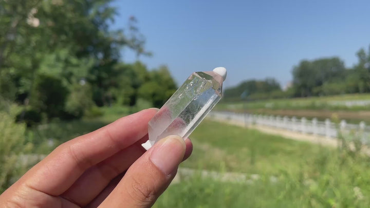 Natural Crystal Clear Quartz Mini Double Point