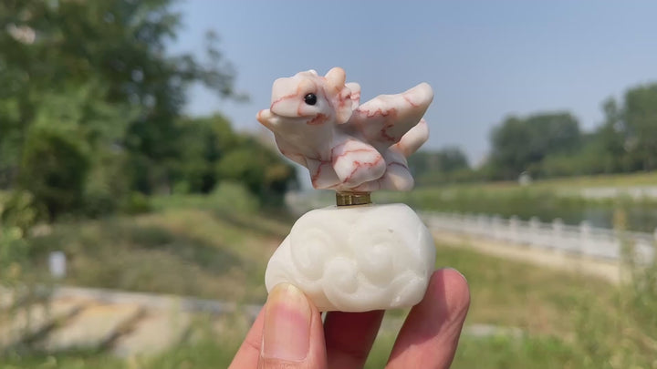 Natural Crystal Rotatable Baby Dragon