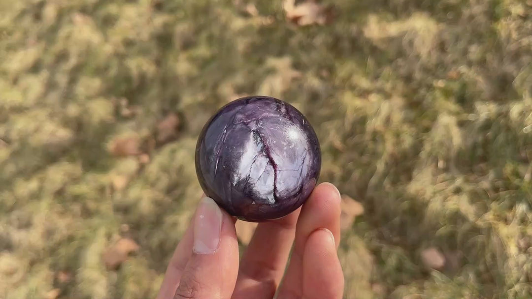 Natural Lepidolite Sphere