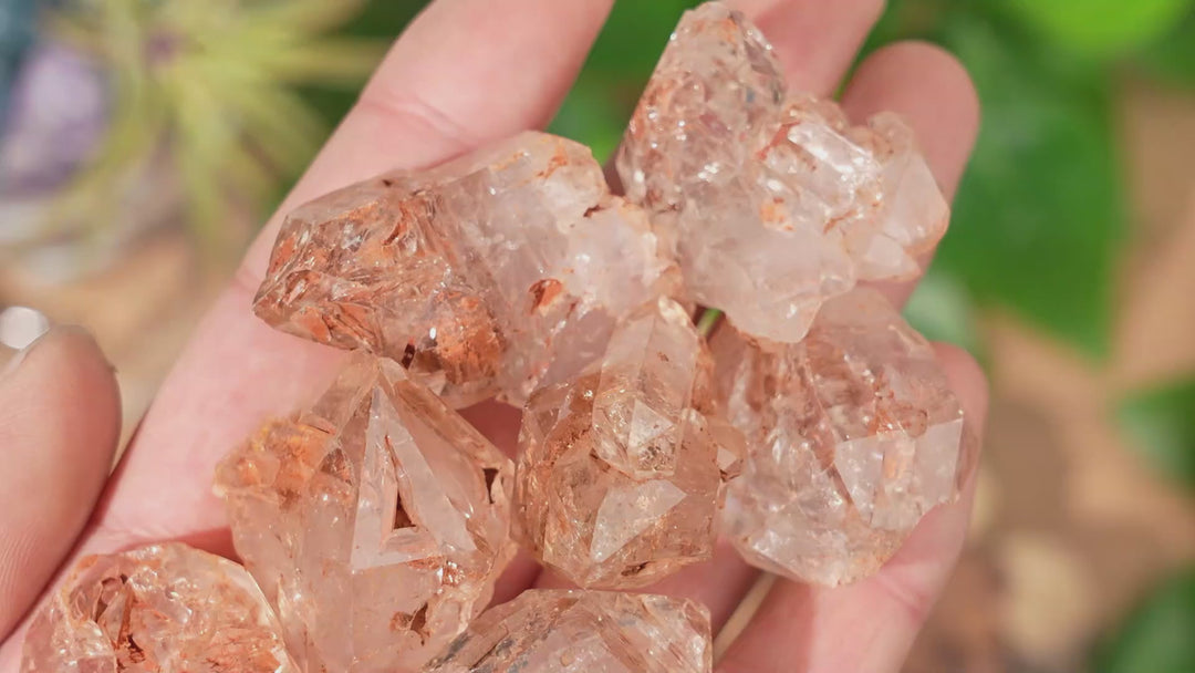 Natural Top Skeletal Quartz with Clay Inclusion Raw