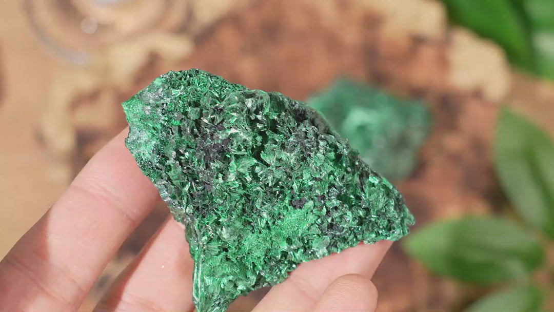 Natural Malachite Needle Mineral Raw