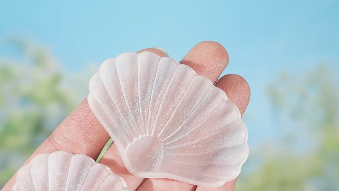 Natural Selenite Seashell Figurine