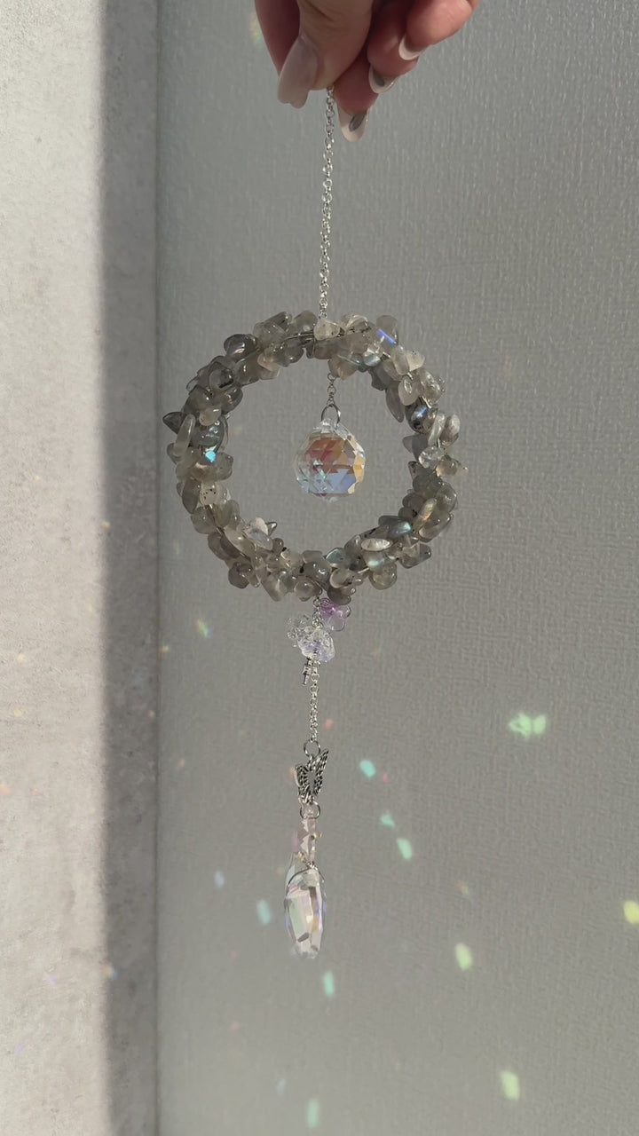 Wreath Crystal Sun Catcher