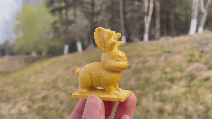 Natural Crystal Carving Jackalope