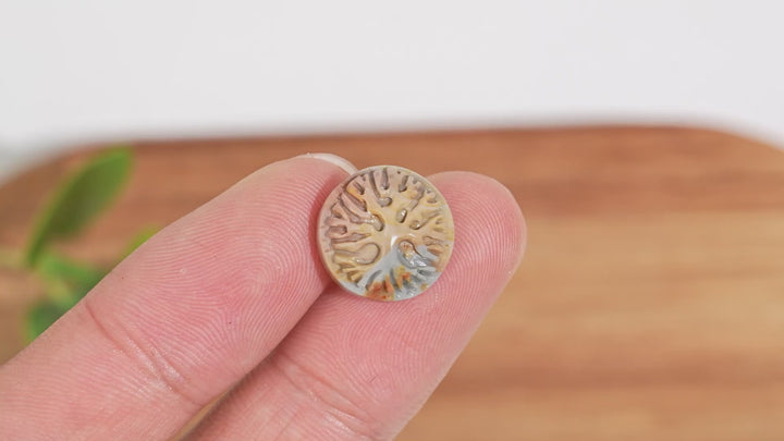 Natural Crystal Carving Alashan Agate Tree Of Life