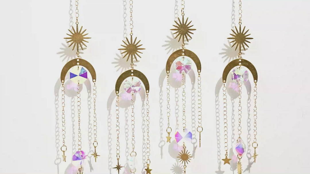 Natural Whimsical Crystal Suncatcher
