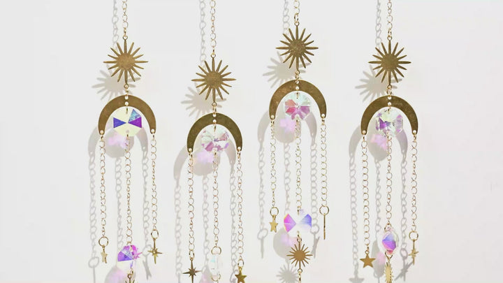 Natural Whimsical Crystal Suncatcher
